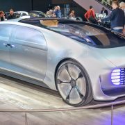 A car parked on the side of a building